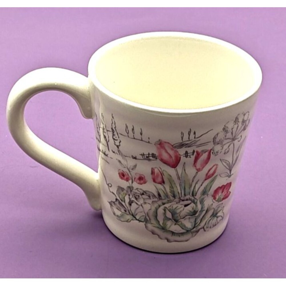 Maxcera Spring Tulip Bunny Rabbit Oversize Mug - Picture 3 of 7
